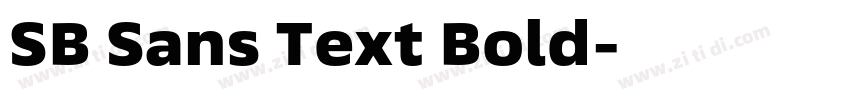 SB Sans Text Bold字体转换 SB Sans Text Bold字体转换